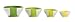 Chef'n SleekStor Pinch+Pour Prep Bowl Set (Green Tonal)