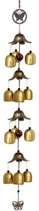 QWICK CLICK Brass Dream Catcher Wind Chimes for Balcony Home Decoration Positive Energy Fengshui Hanging Bell with Sound Bell Kids Room Loves Gift Feng Shui Wood Windchime (Brass, 30 Inches) (B09K4DTP34) Amazon Price History, Amazon Price Tracker