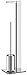 Produktbild ZACK 40455 Atore Toilettenbutler, silberfarben