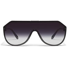 QUAY - Sunglasses for Men & Women, Oversized Sunglasses with UV Protection Showbiz, Black