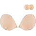 Niidor Reggiseno Adesivo Senza Spalline appiccicoso Invisibile Reggiseno Push up coperture del capezzolo in Silicone per Abito Senza Schienale （Carne Traspirante-B）