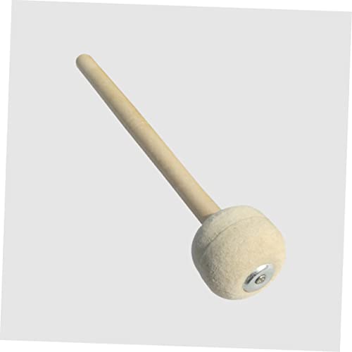 Hanabass baqueta para tambor con mango de madera de arce y cabeza de fieltro de lana, accesorio para tambor snare para práctica miniatura 4