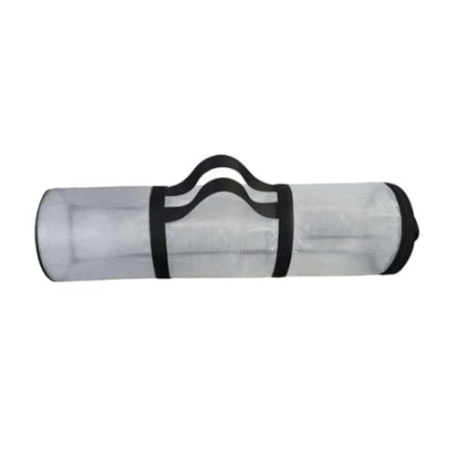 IWOWHERO Handheld Christmas Storage Bag Decorative Cylindrical Organizer for Wrapping Paper Zipper Closure Convenient Carry Handle for Holiday Storage and Wrapping