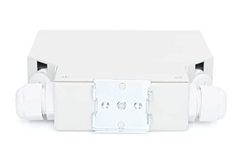 Boîte d'épissure fibre optique DIGITUS rail DIN 8 ports LC Duplex boîtier métal robuste - 4