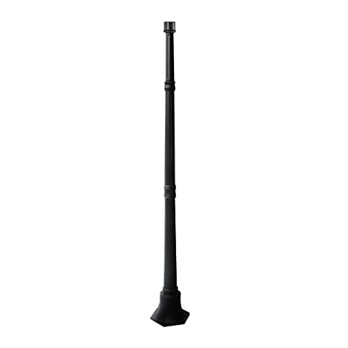 Durable Black Aluminum Lamp Post Base - 63