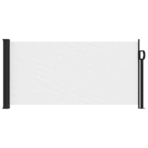 Store latéral extensible coupe-vent et imperméable en polyester blanc 5m - 3