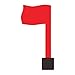 No Tools Needed with Optional Screws Mailbox Flag Replacement (Pack of 1) – Weather-Proof Strongest Adhesive Red Flag for Mailboxes Outside – Two Installation Options
