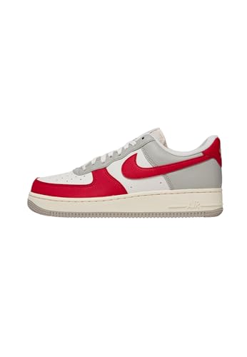 Nike Air Force 1 '07 LV8 Men's Shoes, Light Iron Ore/Pale Ivory/Phantom/Gym Red, Size 9.5