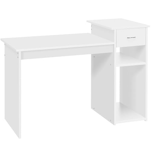 Yaheetech Bureau Informatique avec Tiroir 112 x 50 x 82 cm Table d'étude Modern pour Ordinateur...