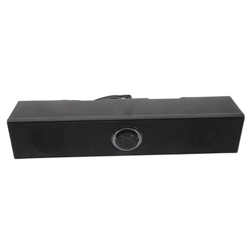 SEWACC Barra de Sonido para Ordenador Portátil y PC Altavoces de Escritorio Compactos con Doble Altavoz Estéreo y Subwoofer Integrado para Audio Potente y Reducido