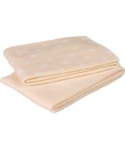 Babystart - Juego de mantas de forro polar, color natural