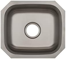 PROFLO PFUC109A6 Plomosa 18" Rectangular Stainless Steel Undermount Bar Sink - Stainless Steel