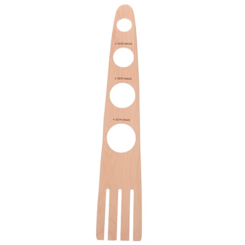 Mipcase Medidor De Espaguetis Para 4 Personas, Herramienta De Cocina De Madera Resistente, Control De Porciones Sin Piezas Móviles, Utensilio Compacto Para Medir Pasta La Cocina