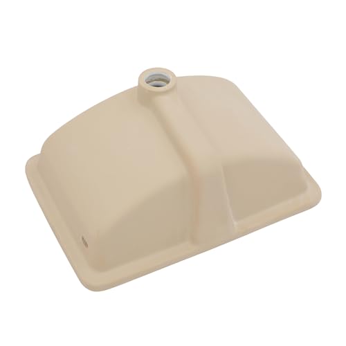 Évier rectangulaire en céramique blanche de 45,7 x 30,5 cm - 7
