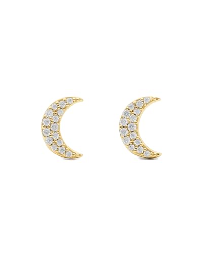 kate spade new york Youre A Gem Pave Moon Studs