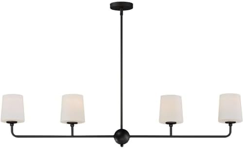 Maxim Bristol - 4 Light Linear Pendant-10.5 Inches Tall and 48 Inches Wide-Anthracite Finish