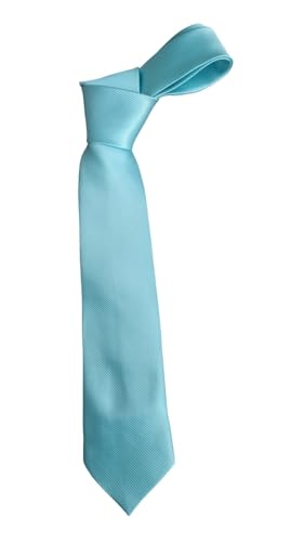 Gravata masculina trabalhado semi slin (Unico, Azul Serenity)