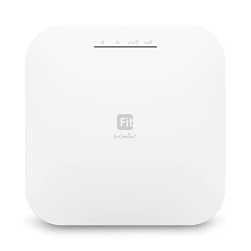 Image of EnGenius EWS357-FIT WiFi 6 AX1800 2x2 Gigabit Wireless Access Point, 1Gbps Port, OFDMA, MU-MIMO, PoE+, WPA3, License-Free Cloud or On-Premise Flexible Management Tools (Power Adapter Not Included)