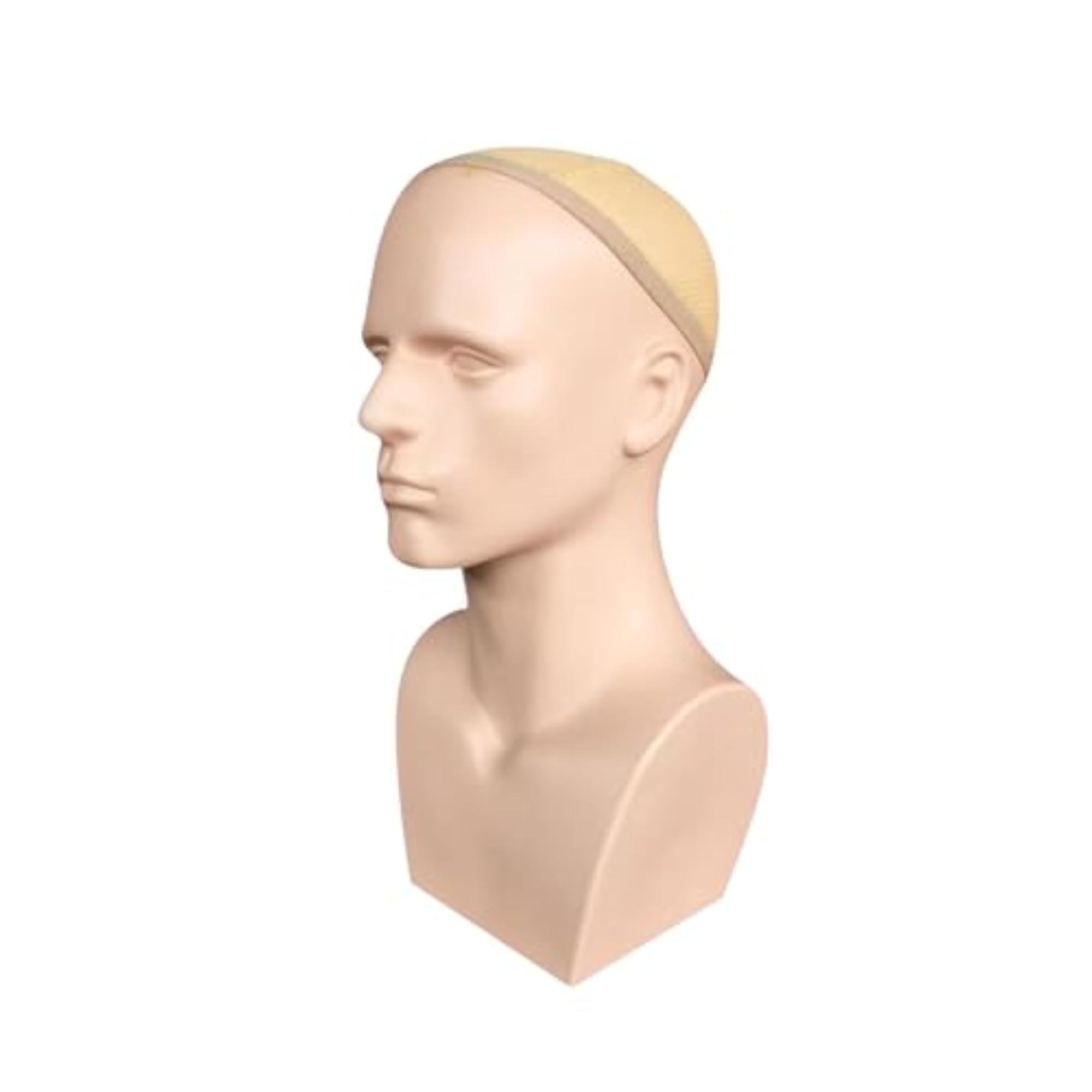Male Mannequin Head with Shoulders, Wig Display Stand