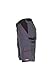 Planam 2372 Highline Herren-Shorts - Optimale Sicherheit und Komfort - Farbe: Schiefer/Schwarz/Rot - Größe: 52