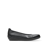 Wolky Women's Duncan F2F Ballet Flat, Black Biocare Stretch Leather, 8