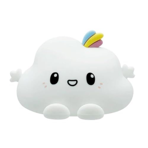 Nursery Night Lights Silicone Cloud Lamp for Room Decor, Girls, Boys, Baby, Adults, Teens, Children USB Rechargeable with 7 Led Colors Changing, Portable (LED Cloud Lamp)