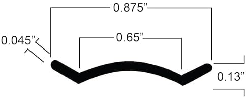 Black Vinyl 7/8" Insert Molding Trim Screw Cover RV Camper Travel Trailer (100 ft, Black)