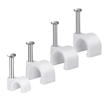 Eagle Flex Cable Grip Clips 100 Pack - For RG6/RG59 Coax Cables, 1/2 Inch Single 2 thumbnail image
