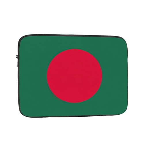 Funda de transporte para laptop y tablet, diseño de bandera de Bangladesh, para cafeterías y entornos de trabajo remotos