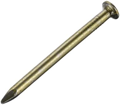 sourcing map Hardware Nails Carbon Steel Point Tip Wall Cement Nail 50mm(2") 3.5mm Rod Dia 100pcs