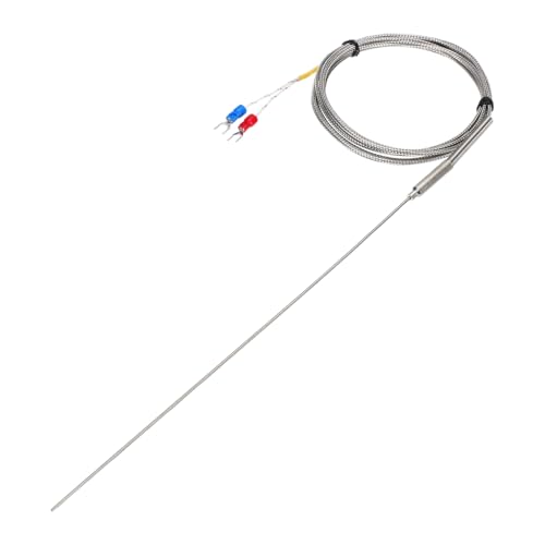 Sonde thermocouple type K en acier inoxydable robuste pour contrôle thermique de 0 à 1100 °C