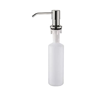 Ibergrif M34027A Sink Dispenser Pump, Kitchen Sink Soap Dispenser Built in 500ml Liquid, 360° Rotation Nozzle, for Bathroom and Dish Lotion Sink, Stainless Steel, Grey