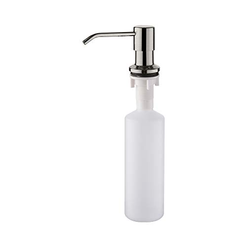 Ibergrif M34027A - Dozownik mydła w płynie, wbudowany detergent kuchenny, szary, 300 ml, do zlewu