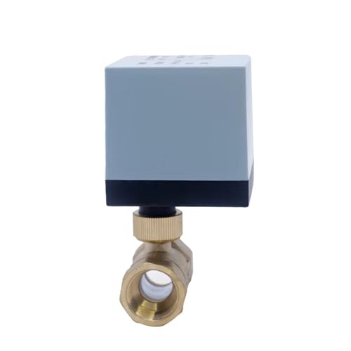 Válvula de bola eléctrica DN15 interruptor de agua solar de 1/2 pulgada de latón 2 vías 2