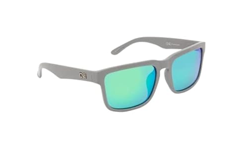 Optic Nerve - 2022 Premium & Affordable Polarized Wayfarer Sunglasses For Men/Women, Mashup Edition With Shiny Grey Frame/Smoke/Green Mirror Lens #TOP14
