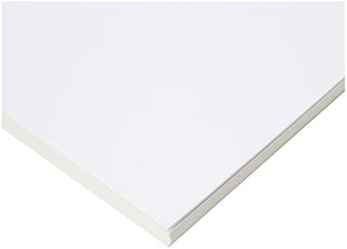 Daler-Rowney Graduate Cream Core A3 Mountboard Pack, 8 x Ice White Smooth Surface, 1.25mm Thick, Ideal for Student Artists
