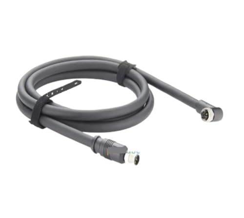 Cable de alimentación M12 Código L para armarios eléctricos estrechos con codo de 90°