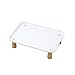 Chosertory Cat Feeder Stand, Pet, Comfortable Stand, Pet Feeding Tray, for Dogs and Cats, White