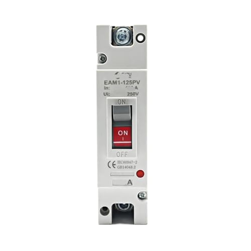 Disjoncteur solaire boîtier moulé DC 250V protection surcharges panneaux photovoltaïques