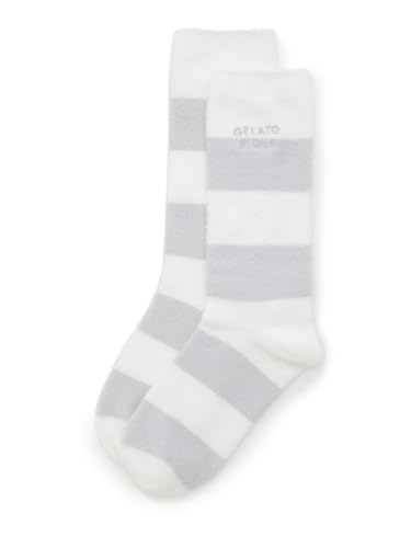 [ジェラート ピケ] スムーズィー2ボーダーソックス PWGS254528 レディース LBLUのサムネイル