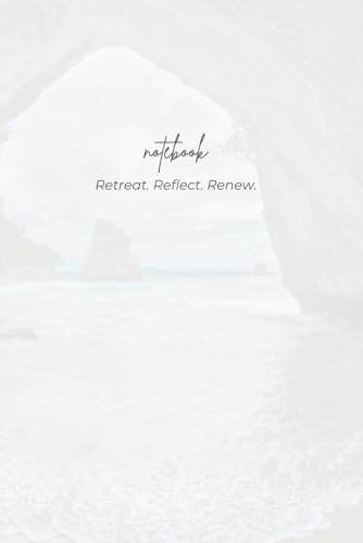 Retreat. Reflect. Renew. Notebook. Soft, Matte Journal: Minimalist Aesthetic Pocket Notebook