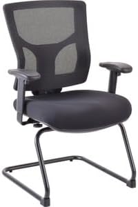 212 Main 25.5 in. Padded Seat Guest Chair - Black