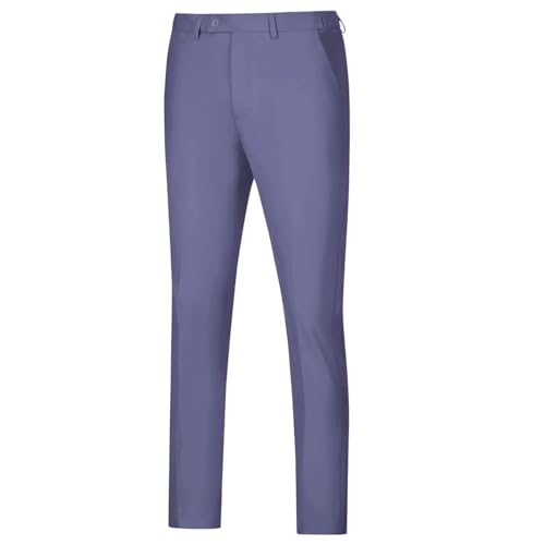 Netsky Men's Dress Pants Slim Fit Stretch Expandable-Waist Flat Front Dress Pant