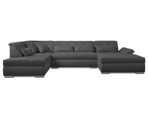 Lisa Design Vermont - canapé panoramique d'angle Gauche - 7 Places - XXL