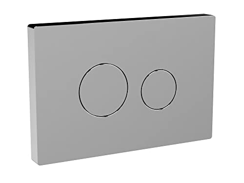 nuie MDPP01R Ceramics Accessories Round Push Button Plate for Pneumatic Dual Flush 70mm x 99mm, Chrome