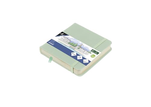 Kangaro Art Carnet de croquis 12 x 12 cm - Couverture rigide en polyuréthane - 80 feuilles - 140 g - Papier crème