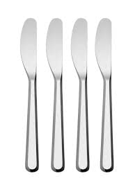 Butter knives Stainless Steel Dinner Knives Set,4-Piece