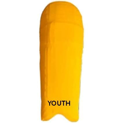 Image of Cricket Batting Pads Covers, Leg Guards Clads, Colored Pad Outer Skin || Protection from Ball Scratches and dust || Size-Youth || Age for 12-16 Years Old (Yellow)