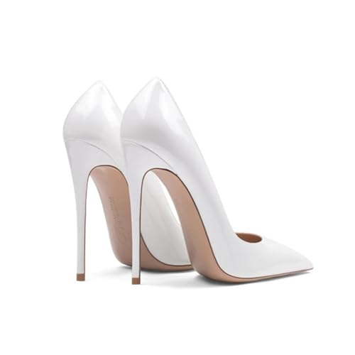12.5CM/4.92IN Women's Elegant Temperament Solid Color Wedding Party Pumps Stiletto Sexy Pointed High Heels Slip On Stiletto Court Shoes Ladies Sexy Pole Dancer3