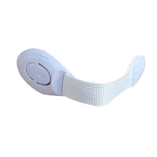 HEALSOPTHY 6 piezas Cerraduras de Seguridad para Cierre Multifuncional con Adhesivo para Refrigerador y Armarios Protección para Bebés y Instalación y Flexible Blanco